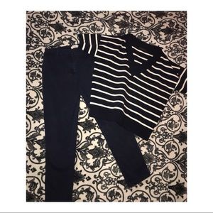 Talbots dress pants and j.crew blouse👖💙👖